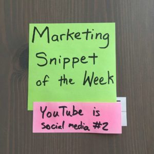 YouTube is social media #2